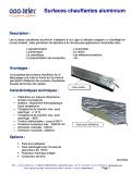 AAA TELEC-Surfaces chauffantes aluminium - AAA-TELEC