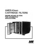 AmerKleen Cartridge ENGINE INTAKE FILTERS FOR LOCOMOTIVE APPLICATIONS  