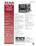 1600  Model 1601 1/16 DIN Temperature Controller