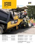 Caterpillar Equipment-AP500E Asphalt Paver