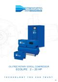 Ceccato Aria Compressa-Silenced, non-lubricated compressor, tandem on tank