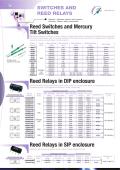 SWITCHES AND REED RELAYS-Reed relays and switches