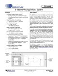 CS3308/18 High-Performance 8-Channel Analog Volume Control