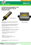 WDA HT - Capteur de deport de sangle - Haute Temperature