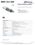 MED 12x1.500 Tubular Frame Solenoid