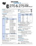 Power Relays 270/275 series