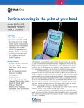 Particle counting in the palm of your hand Model 227A/227B Handheld Airborne Particle Counters