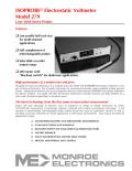 ISOPROBE® Electrostatic Voltmeter Model 279 Uses 1034 Series Probes