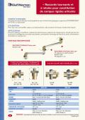 Raccords tournants et à rotules pour constitution de compas rigides articulés Séries 400 