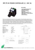 EM-75 DC-POWER CONTROLLER 12 - 30V 3A