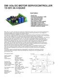 EM-143s DC-MOTOR SERVOCONTROLLER 12-32V 4A 4-QUAD