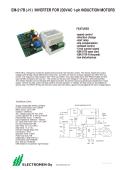 EM-217B (-H ) INVERTER FOR 230VAC 1-ph INDUCTION MOTORS