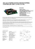 EM-136 STEPPER MOTOR MICROSTEPPING CONTROLLER UNIT 12-45V 0.5-4A