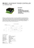 EM-213 1-QUADRANT POWER CONTROLLER 12-24Vdc 10A