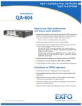 EXFO-QualityAssurer QA-604 Next-Generation Network Test Platform