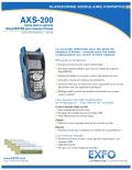EXFO-AXS-200 Plateforme Modulaire Portative