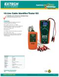 16-Line Cable Identifier/Tester Kit  Identify up to 16 local or installed lines