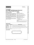 74LCX16245 Low Voltage 16-Bit Bidirectional Transceiver with 5V Tolerant Inputs and Outputs