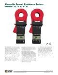 Clamp-On Ground Resistance Testers Models 3711 