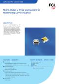 FCI-Micro-HDMI D Type Connector For Multimedia Device Market