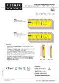 Programming and control units   for Light curtains BLCT / ILCT / BLVT / ILVT   BLPG BPSG