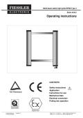 EU2K - single safety beam Operating Instructions