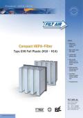Compact HEPA - Filter -Type GV8 full Plastic ( H10 - H14)