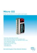 Single Gas Monitor MICRO III Brochure