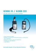 Gas Leak Detector G300 Brochure