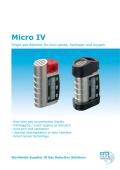 Micro IV Single gas detector for toxic gases, hydrogen and oxygen