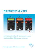 Microtector II G450 4-gas-detector with performance test approval