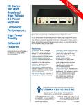  ER Series 300 Watt Regulated High Voltage DC Power Supplies