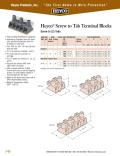 Heyco® Screw to Tab Terminal Blocks Screw to (2) Tabs