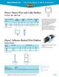 Heyco® Adhesive-Backed Wire Holders Adhesive-Backed