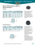 Heyco® Polyurethane Adhesive Backed Bumpers Cylindrical