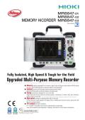 HIOKI E.E. CORPORATION-HIOKI MR8847 MEMORY HiCORDER Series