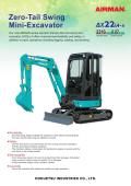 Zero-Tail Swing Mini-Excavator