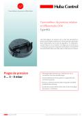 HUBA CONTROL-Transmetteur de pression relative  et différentielle OEM type 401