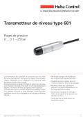 HUBA CONTROL-Transmetteur de niveau type 681