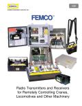 Radio Transmitters and Receivers for Remotely Controlling Cranes, Locomotives and Other Machinery