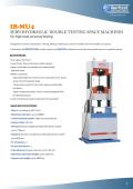 Ibertest-IB-MU4 SERVOHYDRAULIC DOUBLE TESTING SPACE MACHINES For High load universal testing 