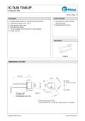 Haus-iC-TL85    Infrared 850 nm LED with Lens or Flat Window for High-Resolution Optical Encoders