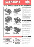 ALBRIGHT INTERNATIONAL-SW180 Series of D.C. Contactors