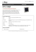 IKEY Industrial Peripherals-FP17-PMT 17-inch Flat Panel Display with Touchscreen