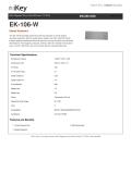 IKEY Industrial Peripherals-EK-106-W Sealed Keyboard