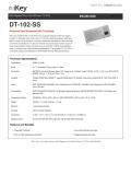 IKEY Industrial Peripherals-DT-102-SS Stainless Steel Keyboard with Touchpad