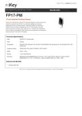 IKEY Industrial Peripherals-FP17-PM-1 17-inch Industrial Flat Panel Display