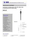 Opto Electronic Level Switch OPG02 in stainless steel 316Ti