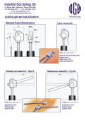 Locking gas springs actuators