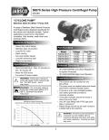 50870 Series High Pressure Centrifugal Pump